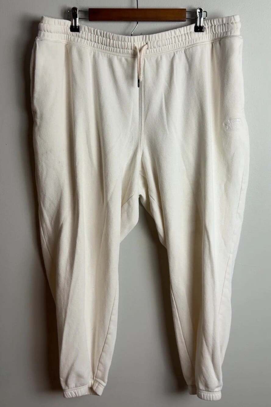 The North Face Sweatpants Off-White Cream Joggers Plus Size XXL Pockets Women’s